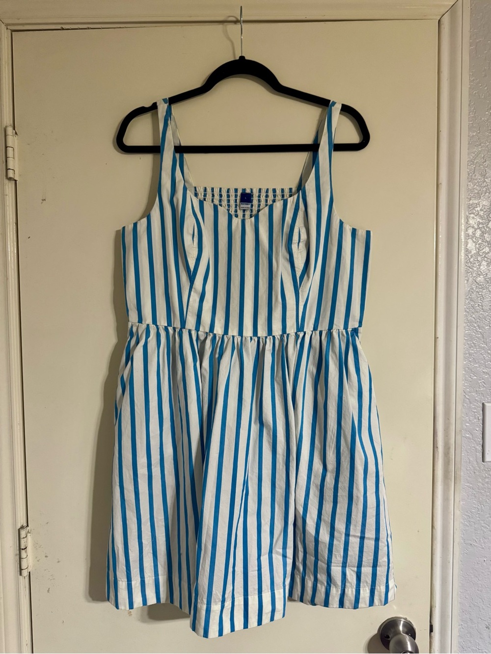 Blue and White Striped Dress NWOT